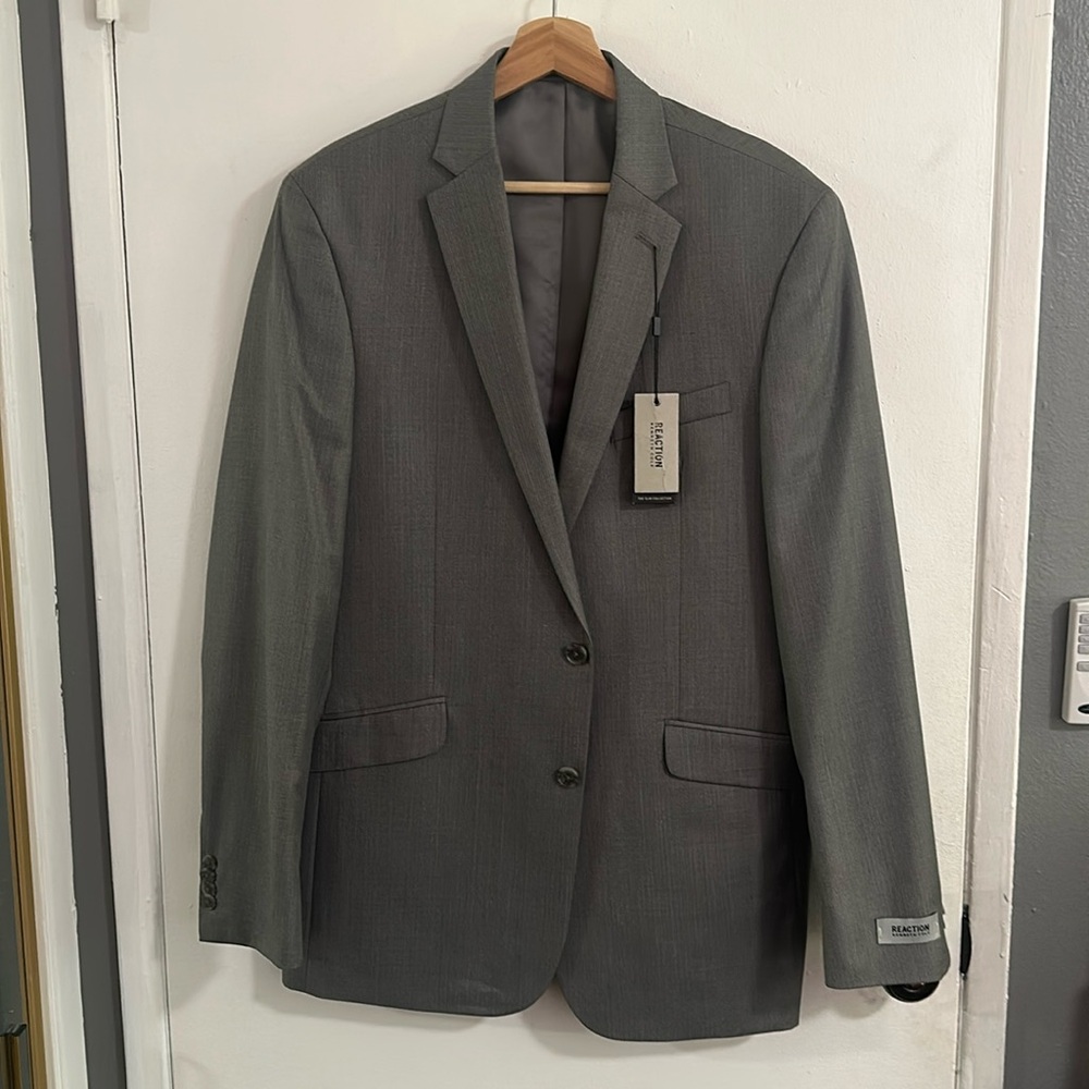 Kenneth Cole Reaction Gray Sport Coat- 42L W35